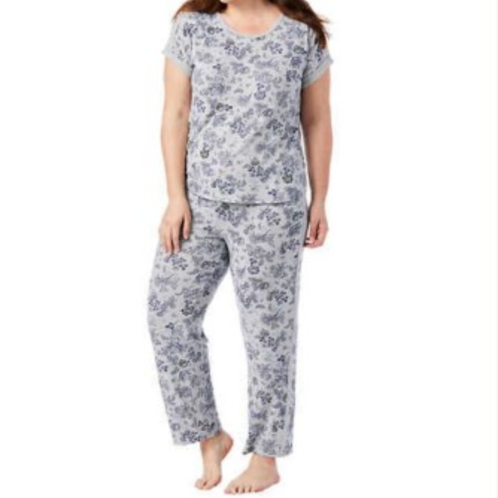 Lucky Brand Super Soft‎ Denim Floral Print Pajama Set